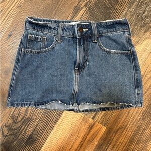 Hollister Blue Denim Mini Skirt
